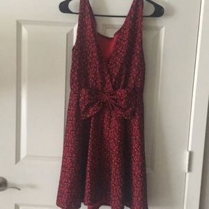 Red and black mini dress!